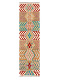 Marghzar-e Kuhna, Maimana Kilim Runner - 295 × 81 cm (9'8" x 2'8")-0