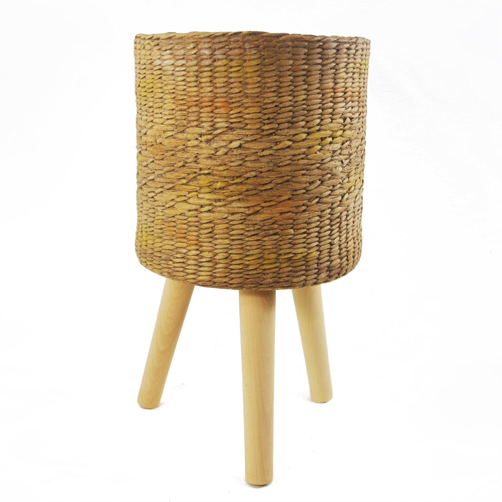 54cm x 30cm Rattan Effect Composite Large Planter-0