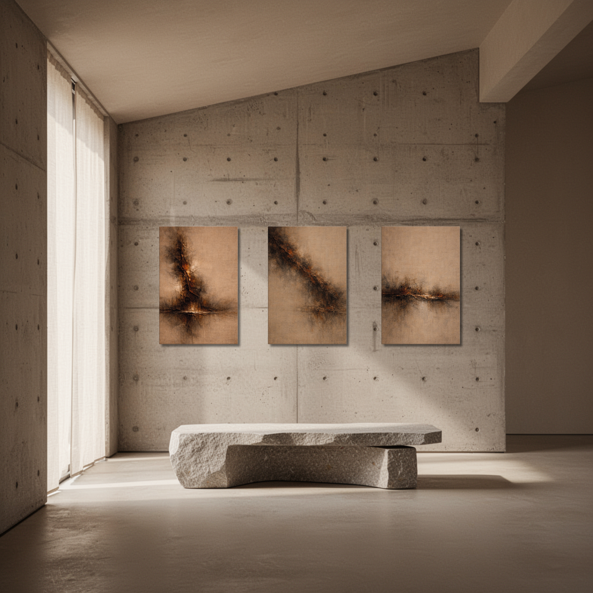 STRATA — Structural Triptych (I, II, III)-0