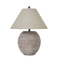Saturn Table Lamp With Linen Shade-0