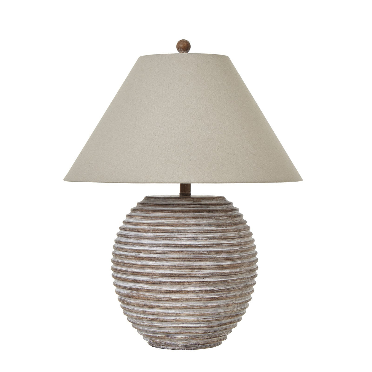 Saturn Table Lamp With Linen Shade-0