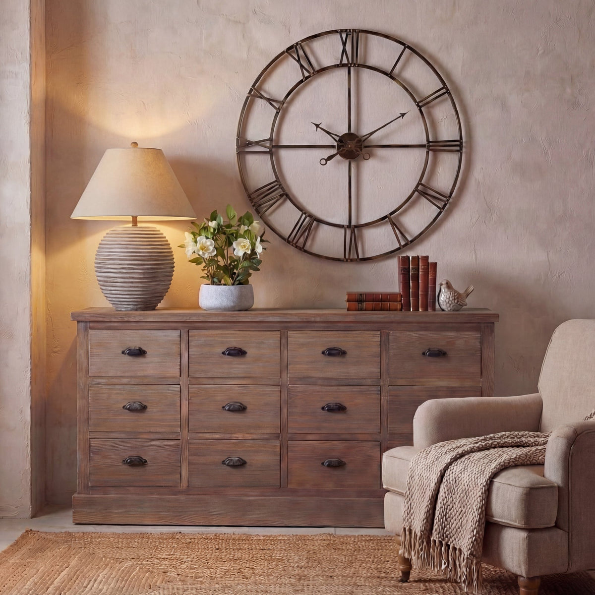Saturn Table Lamp With Linen Shade-1