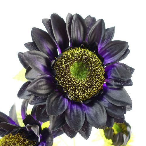 100cm Purple Artificial Sunflower Arrangement Glass Vase - Premium Quality-1