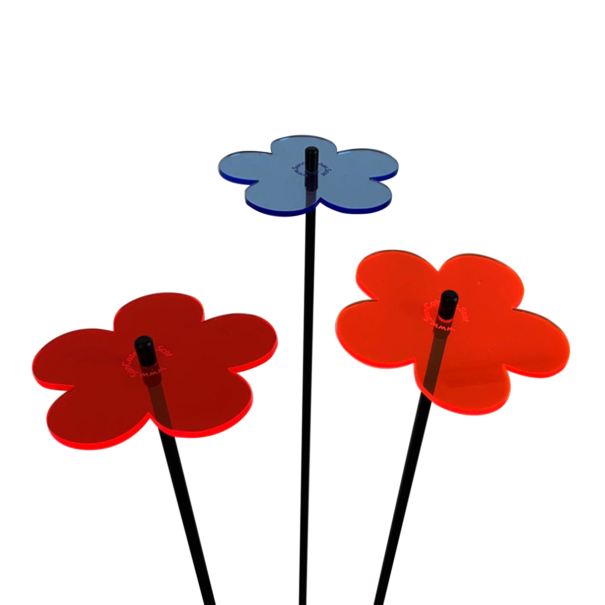 Garden Décor Ornaments Set of 3 'Blossoms'-4