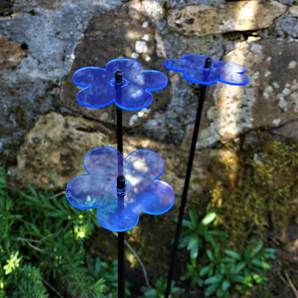 Garden Décor Ornaments Set of 3 'Blossoms'-9