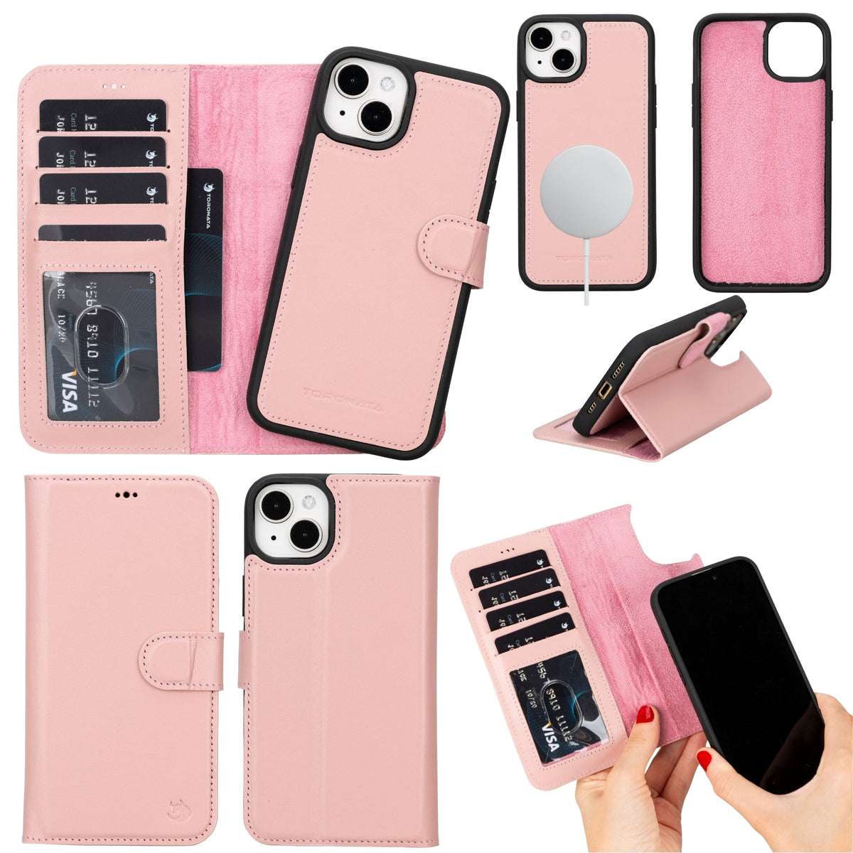 Casper Leather iPhone 14 Plus Wallet Case | MagSafe