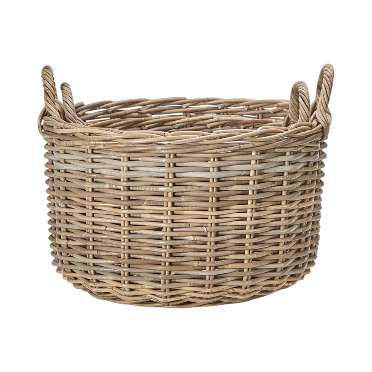 Set of 2 Grey Kubu Log Baskets-2