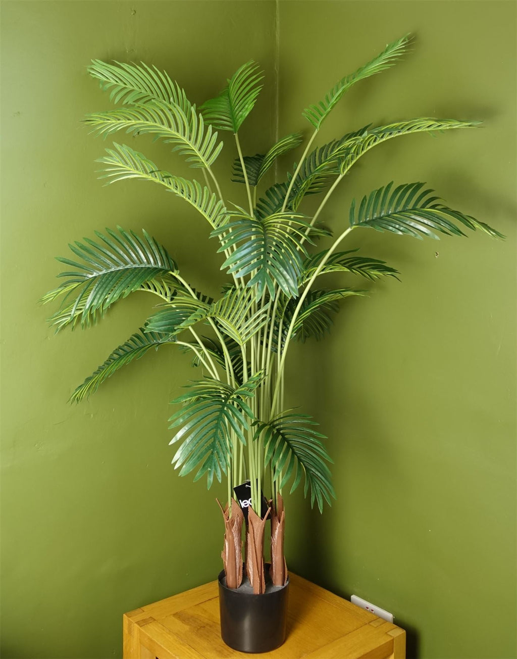Artificial Areca Palm Tree Potted in Black Pot 150cm Botanik-0