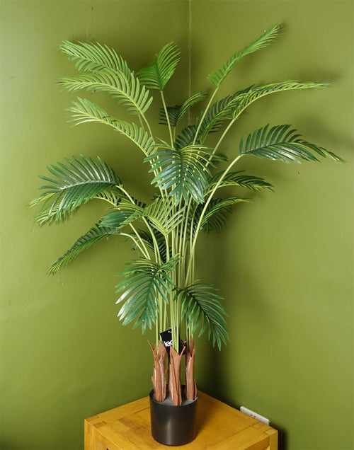 Artificial Areca Palm Tree Potted in Black Pot 150cm Botanik-0