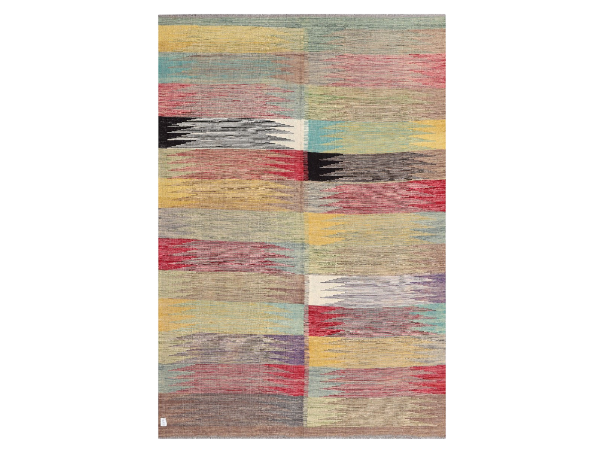 Asman-e Tilayi, Maimana Kilim - 247 × 170 cm (8'1" x 5'7")-0