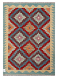 Kabutar-e Sefid, Maimana Kilim - 147 × 105 cm (4'10" x 3'5")-0