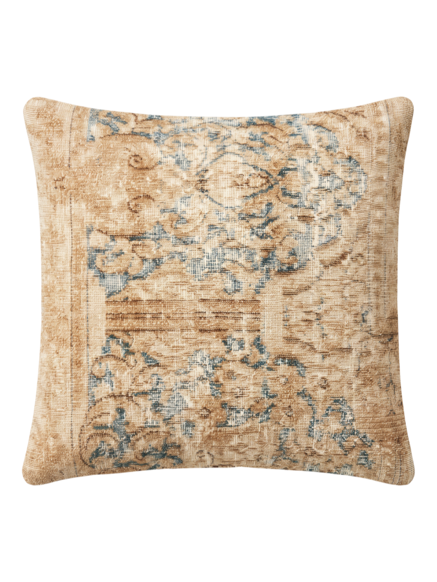Shabnam, Persian Hand-Knotted Cushion Cover - 45 × 45 cm (18" x 18")-0