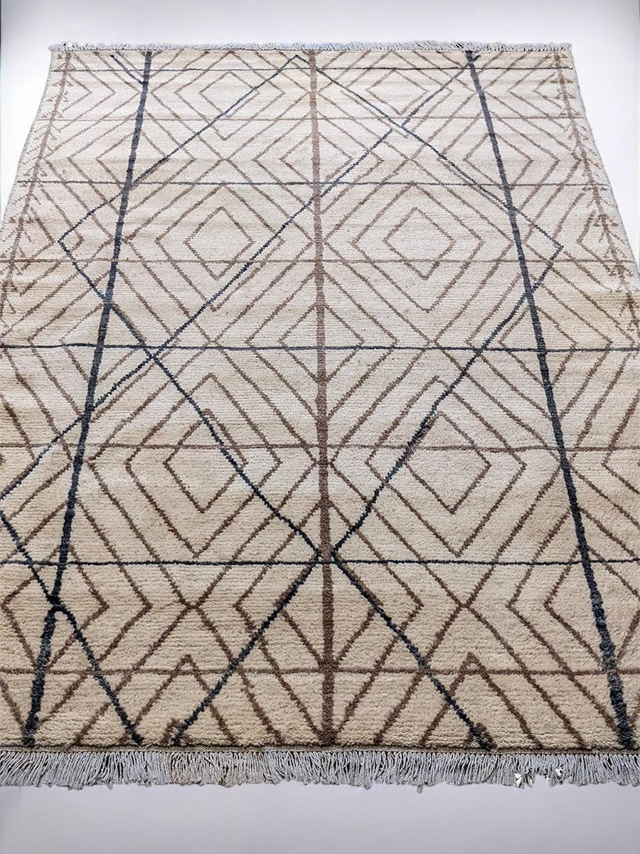 Tangier Hand Knotted Rug Sample - 30 x 30 cm-4