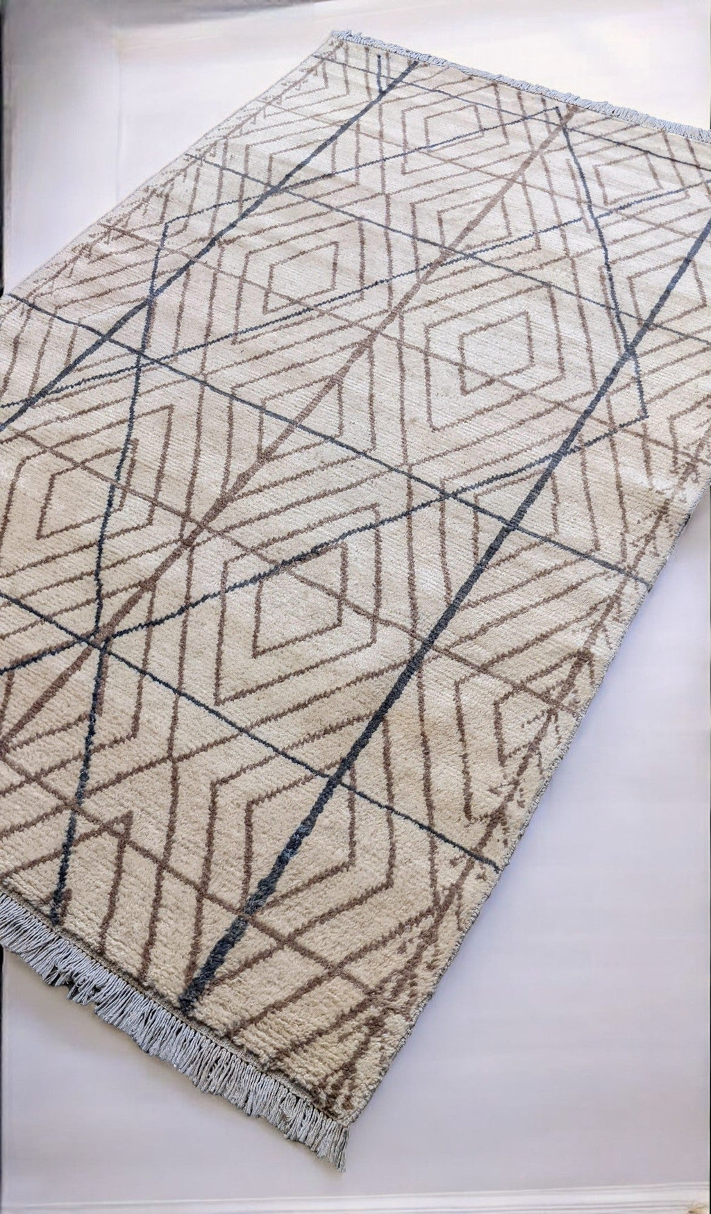 Tangier Hand Knotted Rug Sample - 30 x 30 cm-1