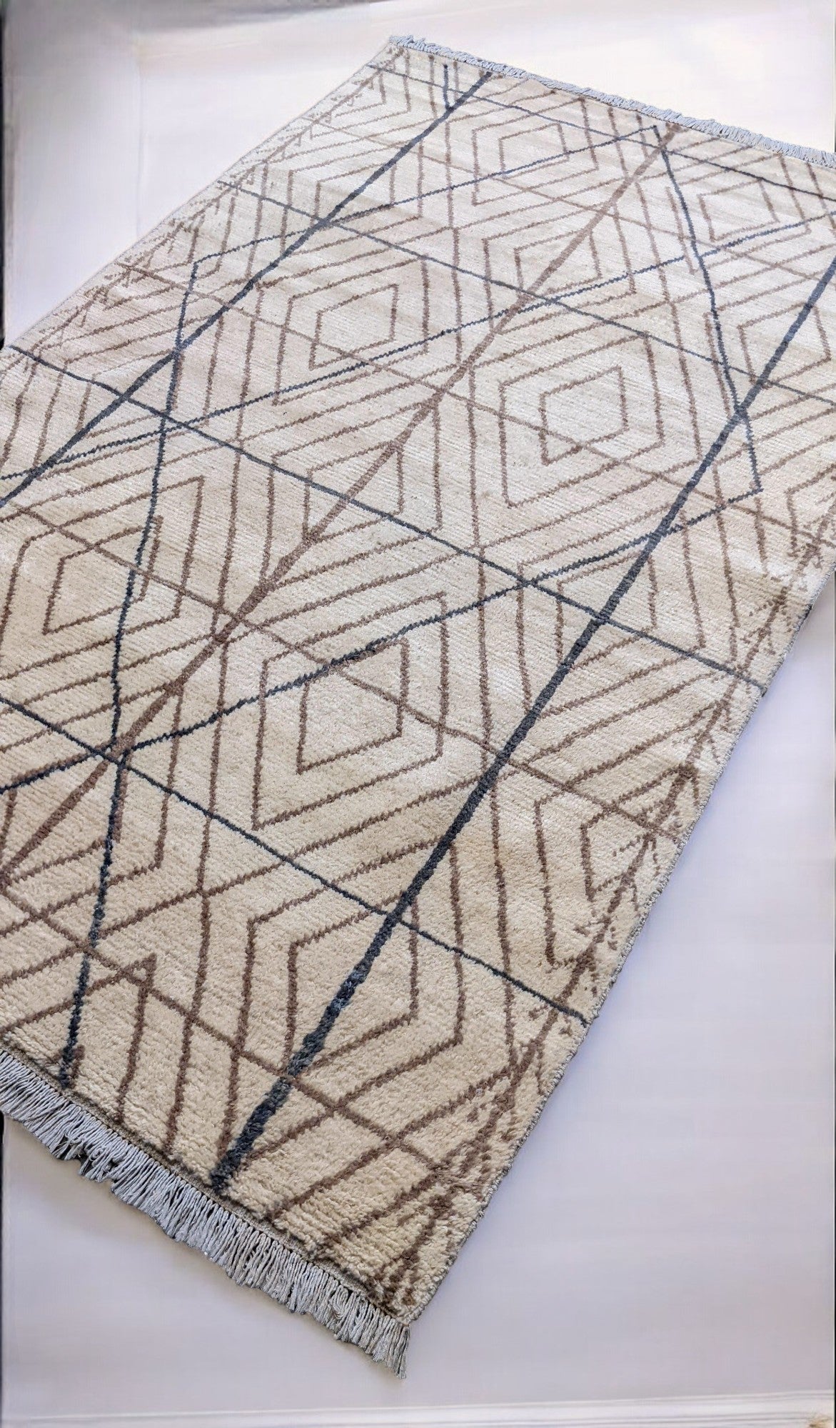 Tangier Hand Knotted Rug Sample - 30 x 30 cm-1