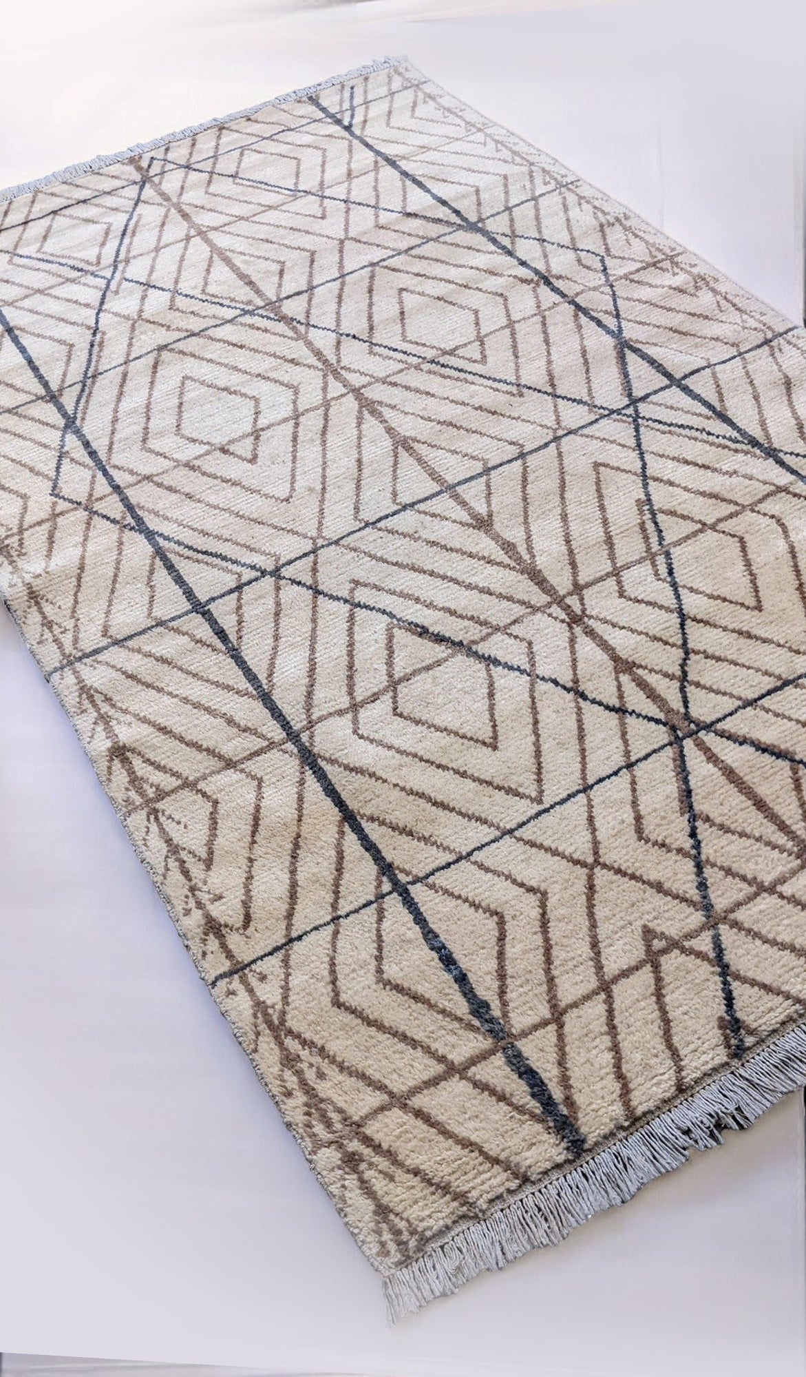 Tangier Hand Knotted Rug Sample - 30 x 30 cm-2