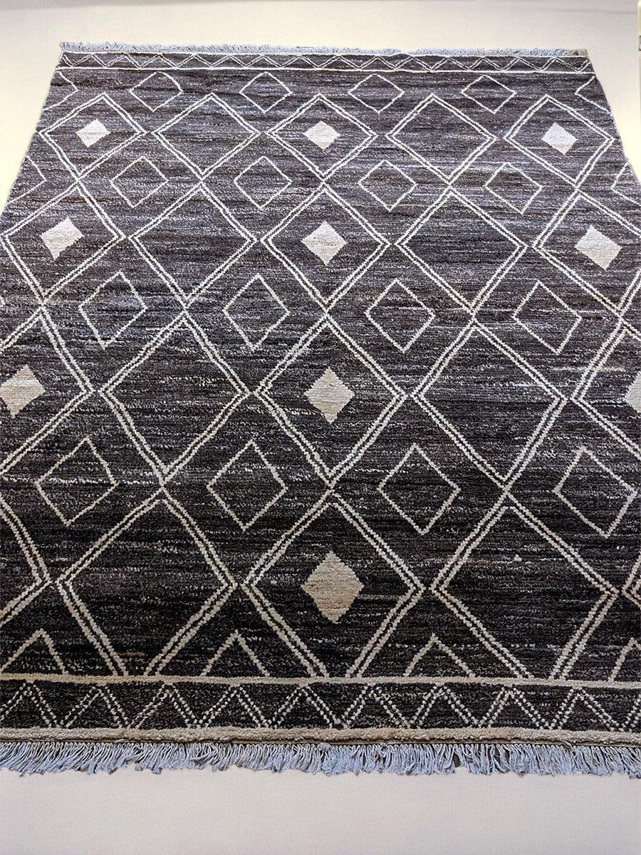 Meknes Hand Knotted Rug Sample - 30 x 30 cm-2