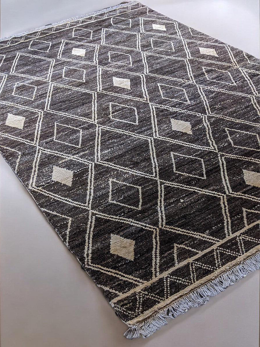 Meknes Hand Knotted Rug Sample - 30 x 30 cm-1