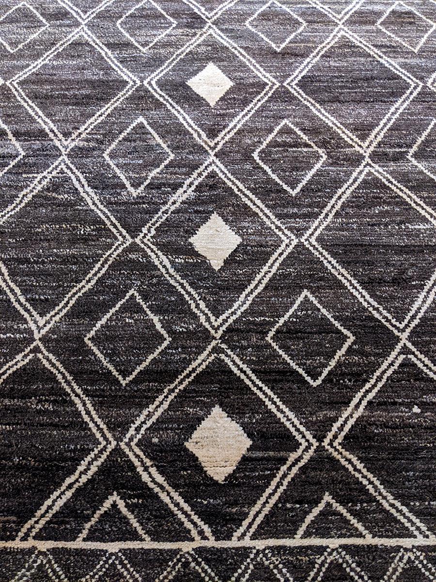 Meknes Hand Knotted Rug Sample - 30 x 30 cm-3