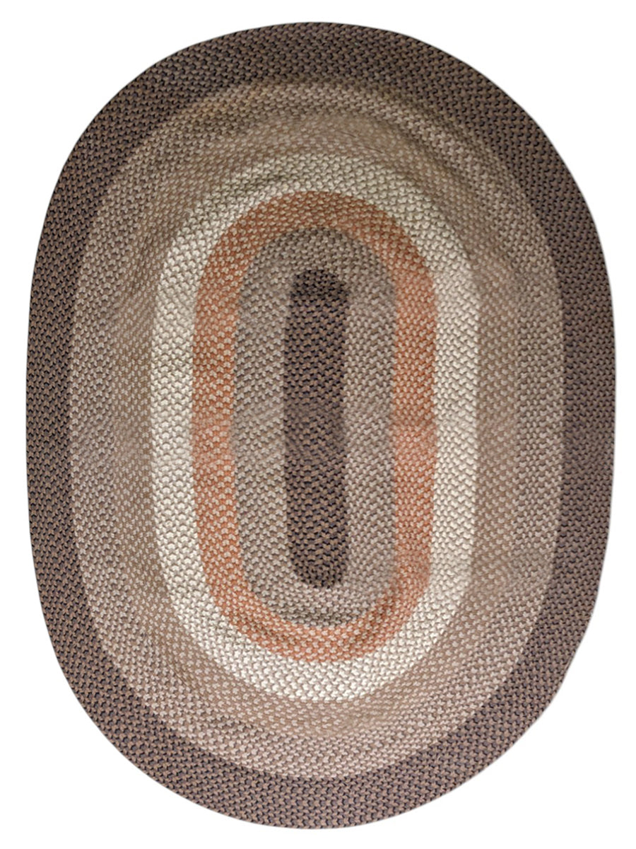 Braided Natural Jute Rug - 271 x 189 cm-0