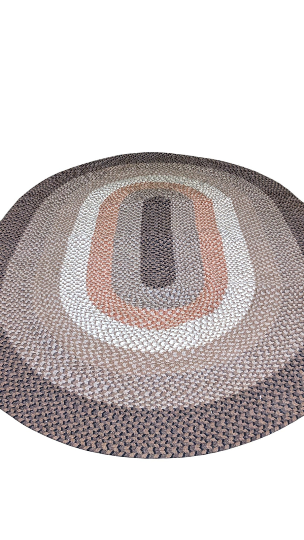 Braided Natural Jute Rug - 271 x 189 cm-1