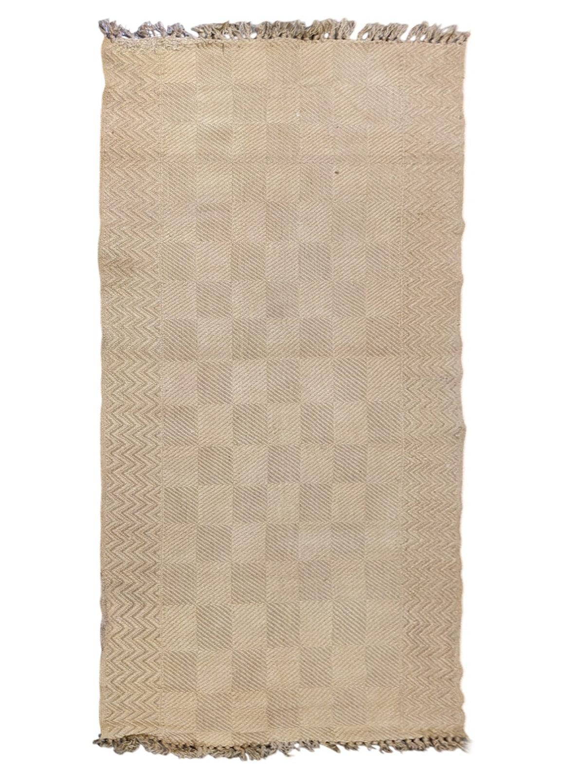 Flatweave Natural Jute Rug - 244 × 119 cm-0