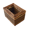 Set of 3 Windemere Wicker Log Basket-0