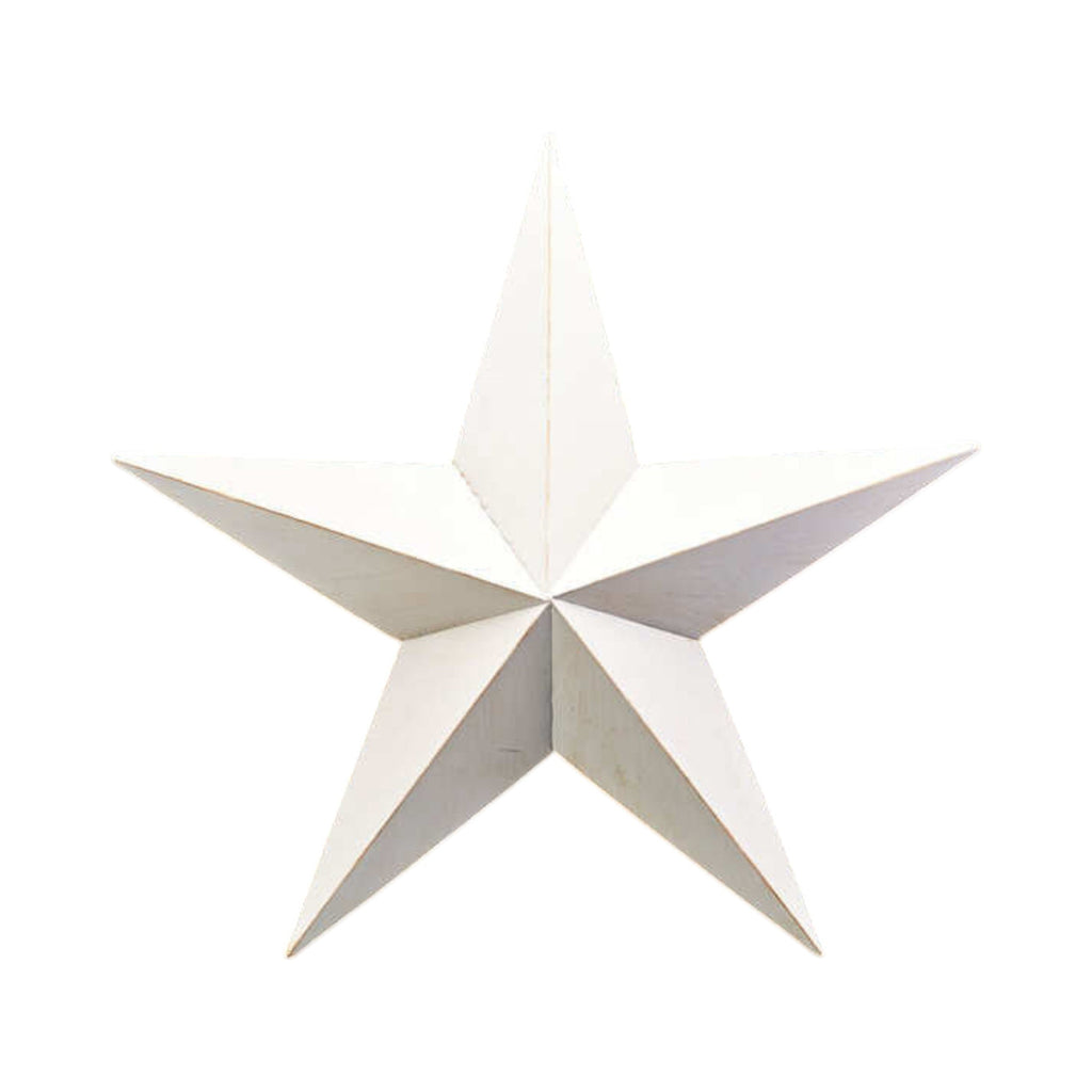 Extra Large White Metal Star Decoration 74cm-0