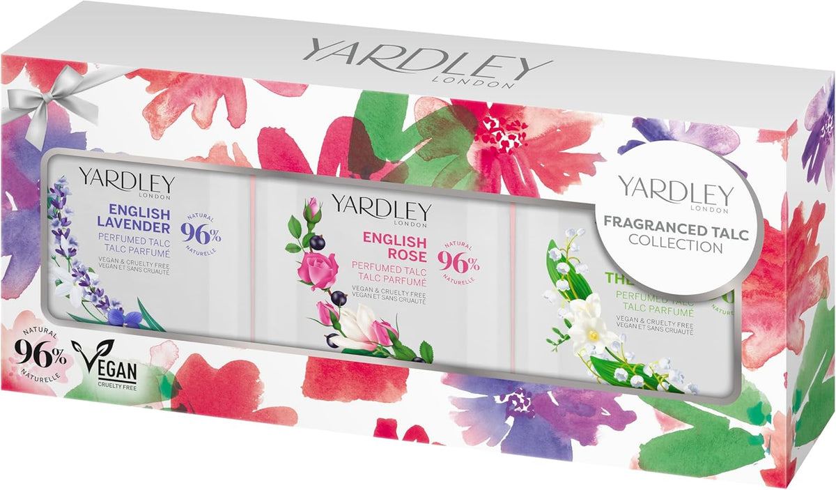 Yardley Floral Fragranced Mini Body Powder Collection 50g Gift Set