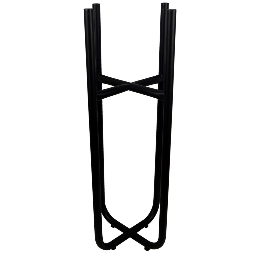 Metal Planter Black Silver Metal Plant Pot 62cm x 18cm-2