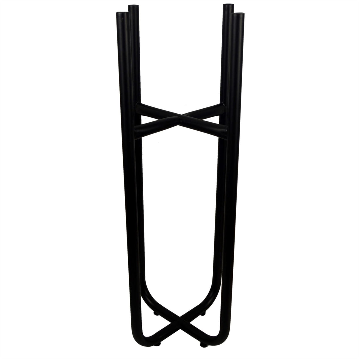 Metal Planter Black Silver Metal Plant Pot 62cm x 18cm-2