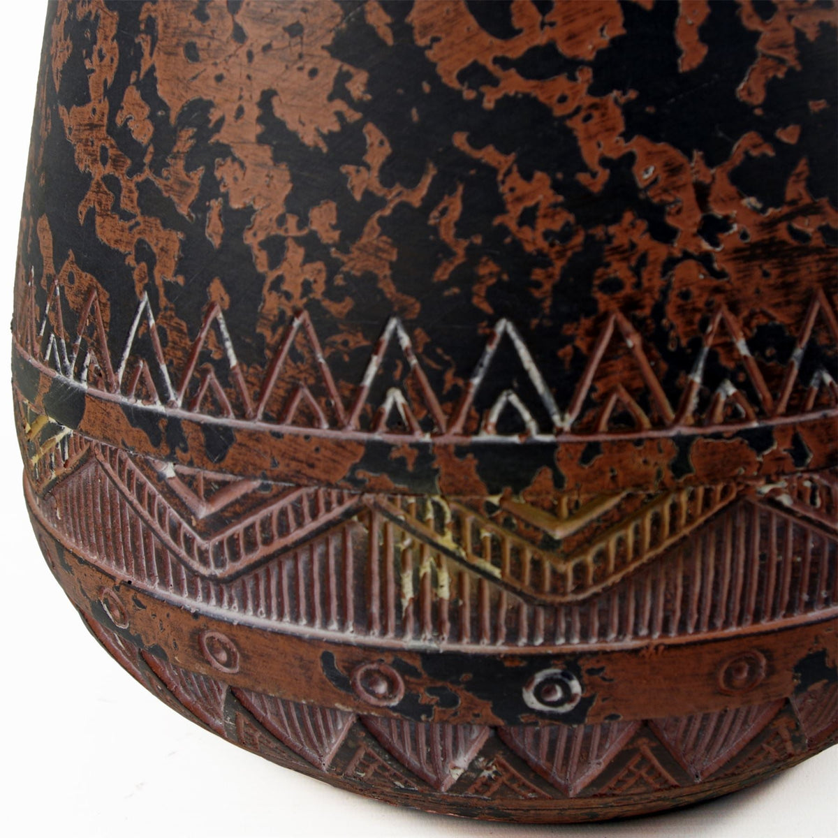 24cm x 30cm Large Zaturn Planter Brown / Black-3