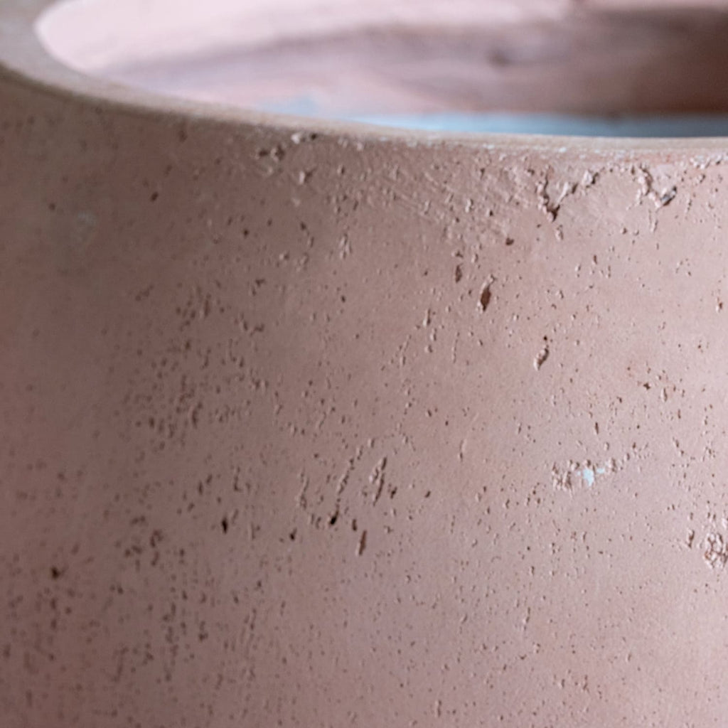 Orbello | Blushstone – 35cm Medium Concrete Sphere Planter – 25L Round Plant Pot-4